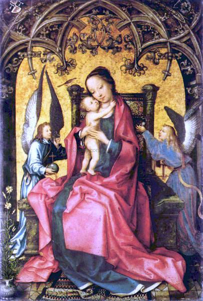  The Elder Hans Holbein Maria wird von Engeln Gekront - Art Print