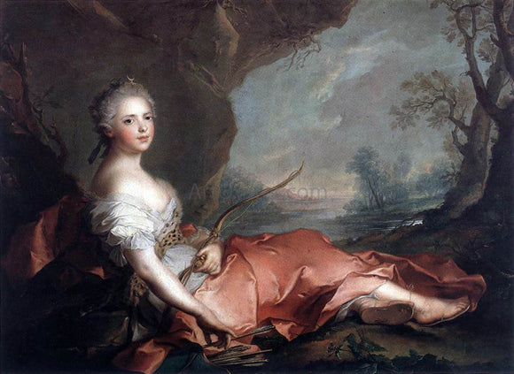  Jean-Marc Nattier Marie Adelaide of France as Diana - Art Print
