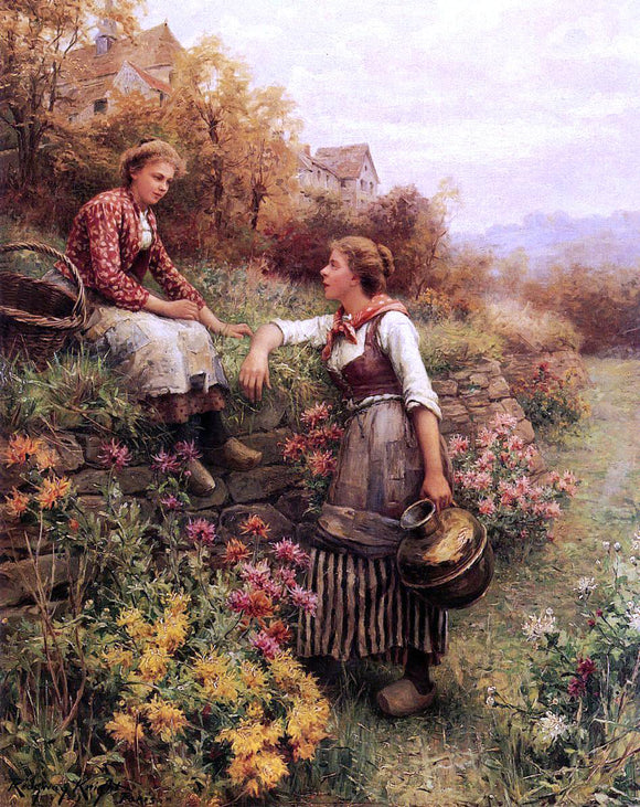  Daniel Ridgway Knight Marie and Diane - Art Print