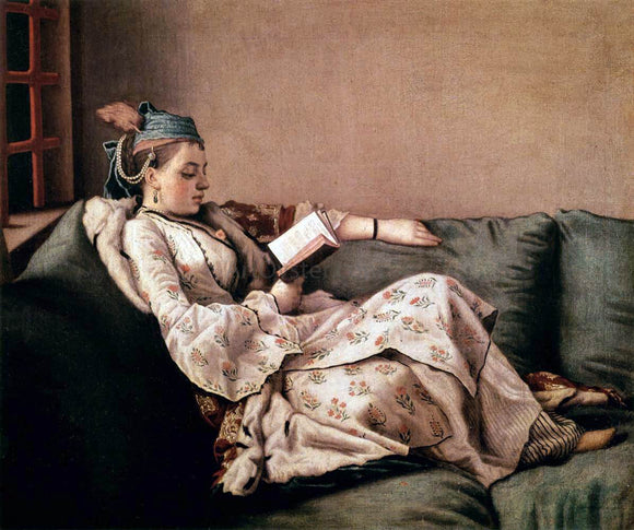  Jean-Etienne Liotard Marie-Adalaide of France Dressed in Turkish Costume - Art Print