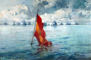  Eliseo Meifren I Roig Marina con Bandera - Art Print