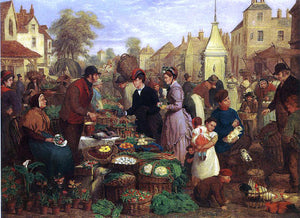  Henry Charles Bryant Market Day - Art Print