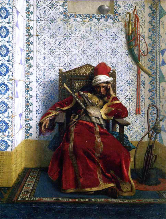  Jean-Leon Gerome Markos Botsaris - Art Print