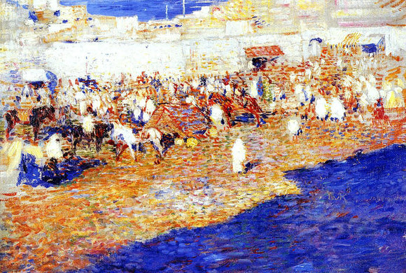  Theo Van Rysselberghe Moroccan Market - Art Print