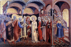  Sano Di Pietro Marriage of the Virgin - Art Print