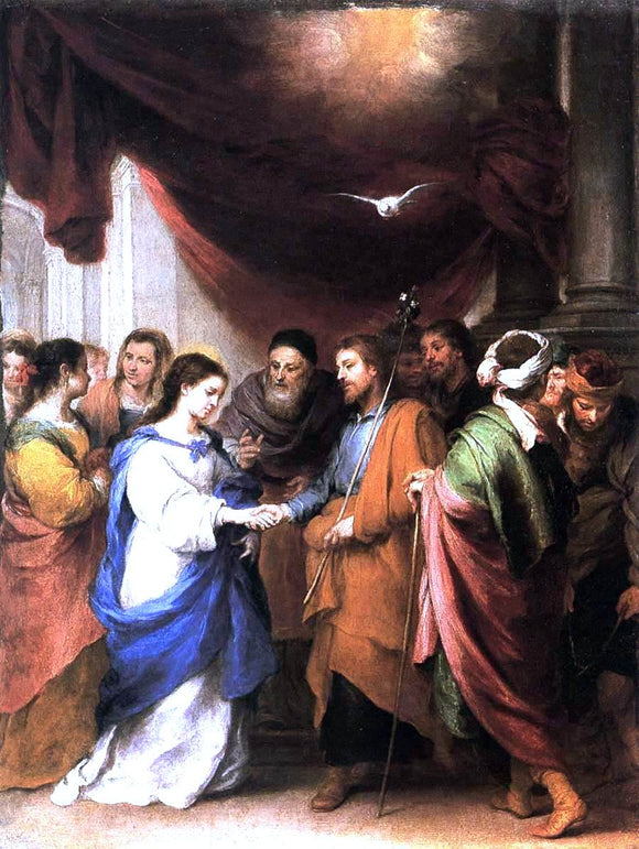  Bartolome Esteban Murillo Marriage of the Virgin - Art Print