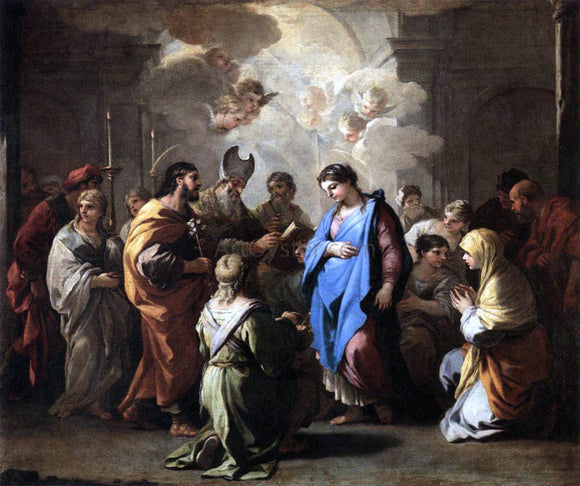  Luca Giordano Marriage of the Virgin - Art Print