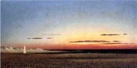  Martin Johnson Heade Marsh Scene at Dusk - Art Print