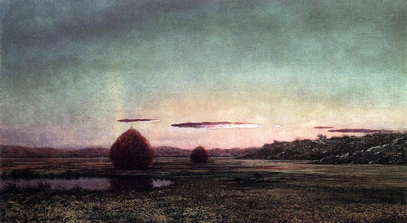  Martin Johnson Heade Marsh Scene, Sunset - Sketch - Art Print