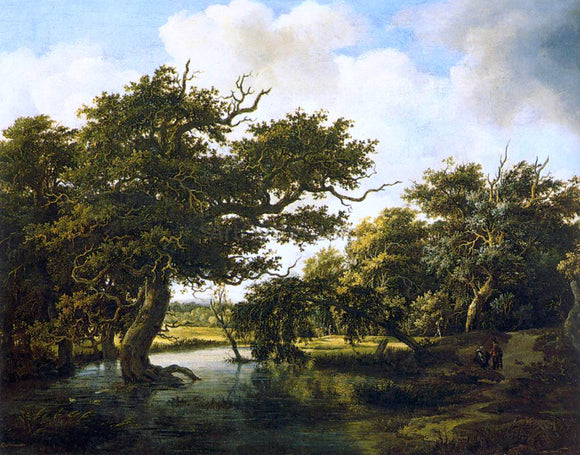  Meyndert Hobbema Marshy Wood - Art Print