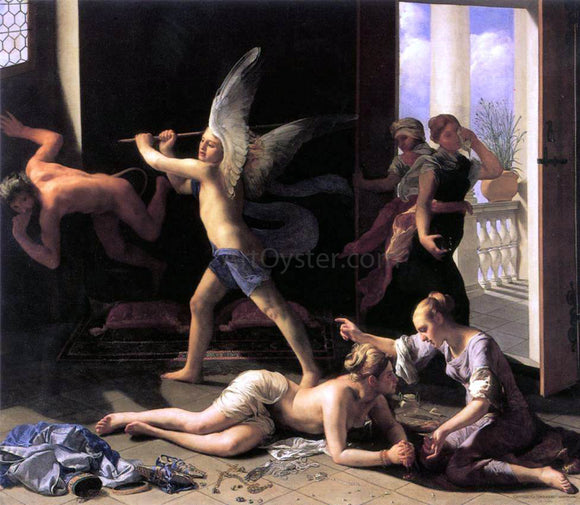  Guido Cagnacci Martha Rebuking Mary for her Vanity - Art Print