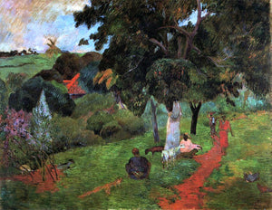  Paul Gauguin Martinique Landscape (also known as Comings and Goings) - Art Print