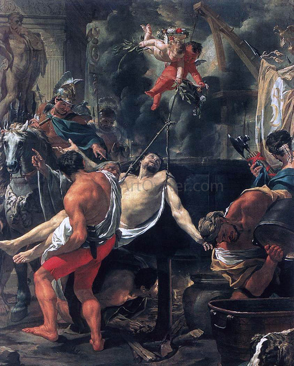  Charles Le Brun Martyrdom of St John the Evangelist at Porta Latina - Art Print