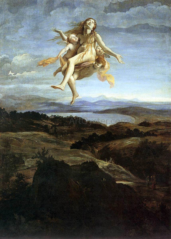  Giovanni Lanfranco Mary Magdalen Raised by Angels - Art Print