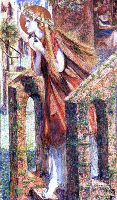 Dante Gabriel Rossetti Mary Magdalene Leaving the House of Feasting - Art Print