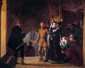  Pierre Revoil Mary, Queen of Scots, Separated from Her Faithfuls - Art Print