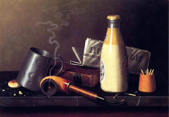  William Michael Harnett Materials for a Leisure Hour - Art Print