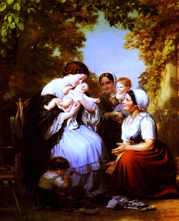  Fritz Zuber-Buhler Maternite - Art Print