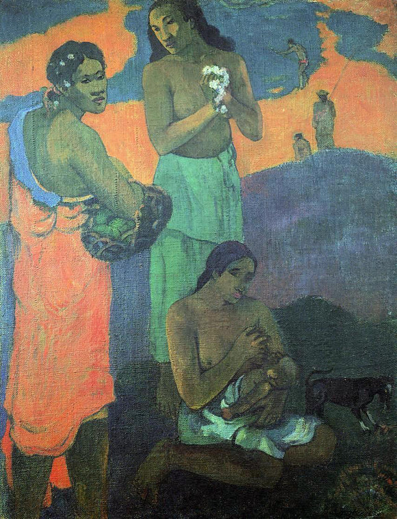  Paul Gauguin Maternity (also known as Three Woman on the Seashore) - Art Print