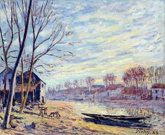  Alfred Sisley Matrat Cottages - Art Print