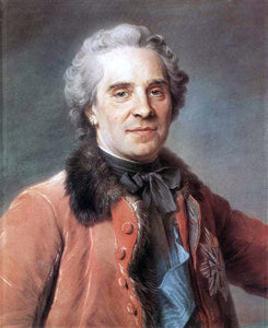  Maurice Quentin De La Tour Maurice, Comte de Saxe, Marshal of France - Art Print