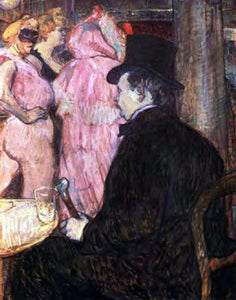  Henri De Toulouse-Lautrec Maxime de Thomas at the Opera Ball - Art Print