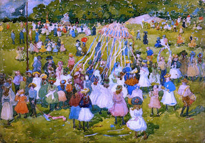  Maurice Prendergast A May Day, Central Park - Art Print