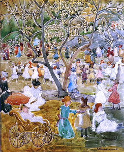  Maurice Prendergast May Party (also known as May Day, Central Park) - Art Print
