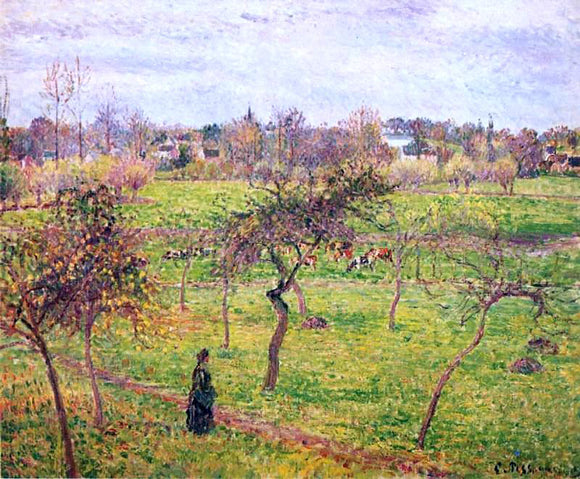  Camille Pissarro Meadow at Eragny - Art Print