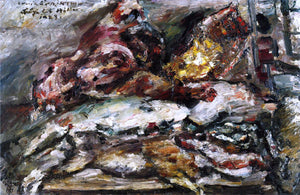  Lovis Corinth Meat and Fish at Hiller's Berlin - Art Print