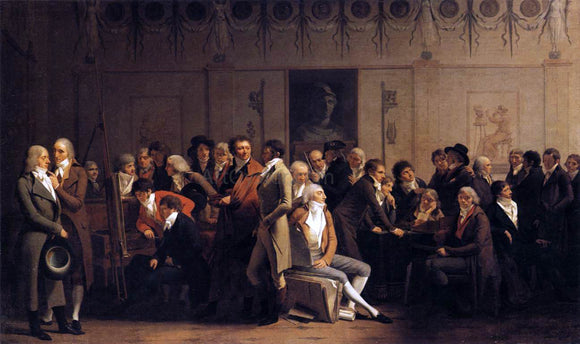  Louis Leopold Boilly Meeting of Artists in Isabey's Studio - Art Print