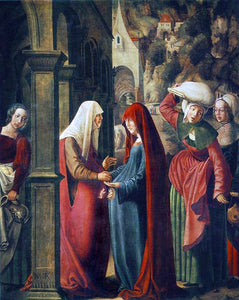  Marx Reichlich Meeting of Mary and Elisabeth - Art Print