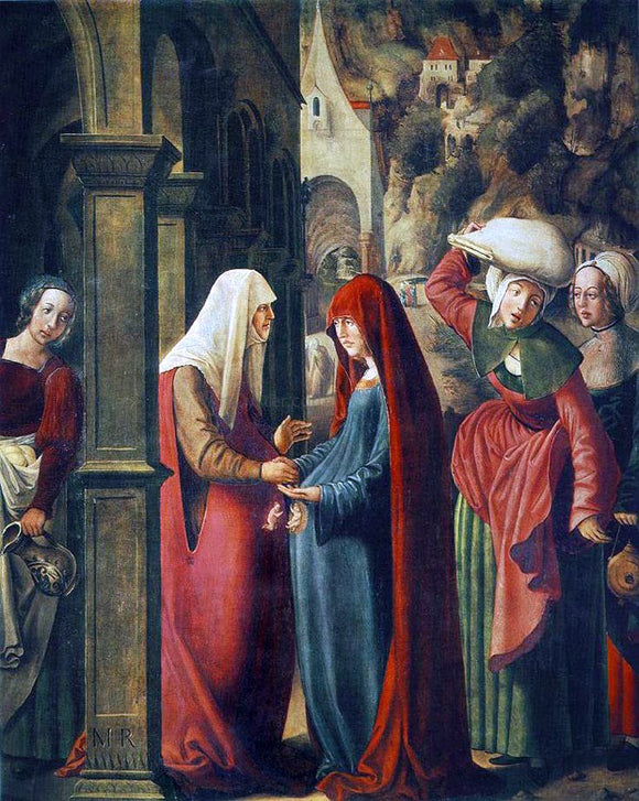  Marx Reichlich Meeting of Mary and Elisabeth - Art Print
