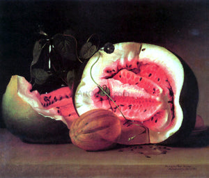  Raphaelle Peale Melons and Morning Glories - Art Print