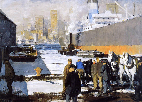  George Wesley Bellows Men of the Docks - Art Print