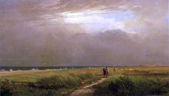  William Trost Richards Men on the Shore - Art Print