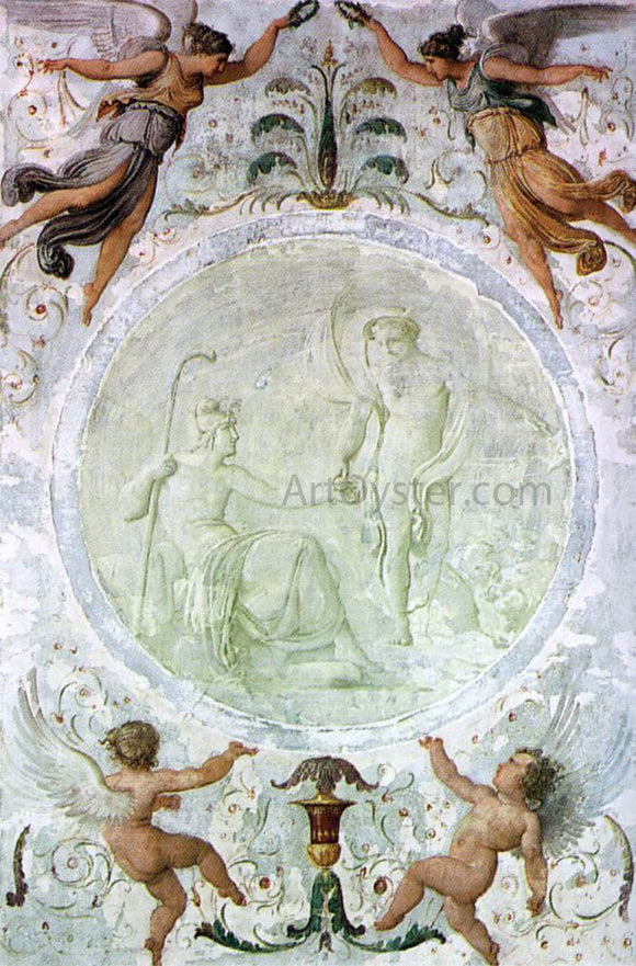  Francesco Hayez Mercury Gives Paris the Apple of Discord - Art Print