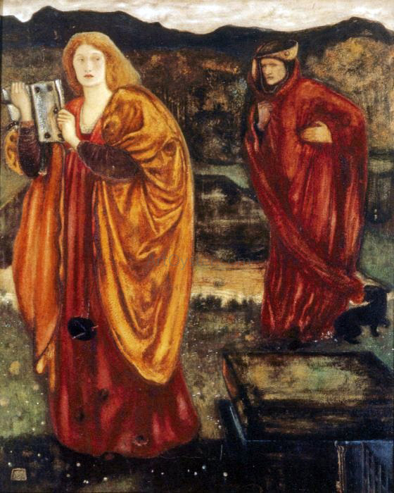  Sir Edward Burne-Jones Merlin and Nimue - Art Print