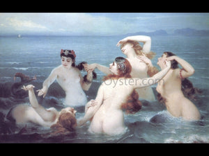  Charles Edouard Boutibonne Mermaids Frolicking in the Sea - Art Print