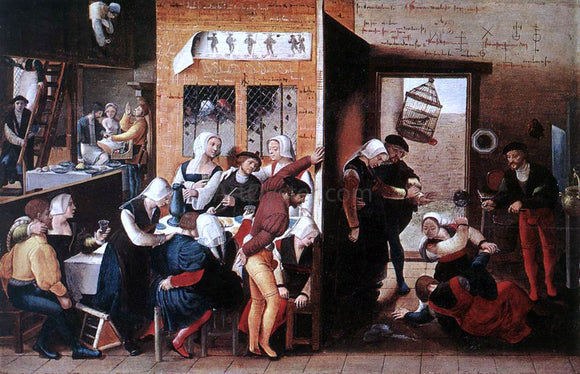  Jan Sanders Van Hemessen Merry Company - Art Print