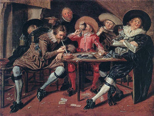  Dirck Hals Merry Party in a Tavern - Art Print