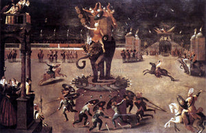  Antoine Caron Merry-Go-Round with Elephant - Art Print