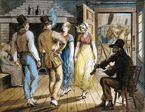  John Lewis Krimmel Merrymaking at a Wayside Inn - Art Print