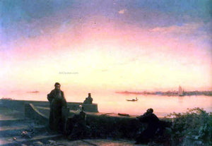  Ivan Constantinovich Aivazovsky Mhitarists on Island of St. Lazarus - Art Print