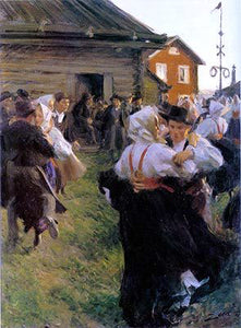  Anders Zorn Midsummer Dance - Art Print