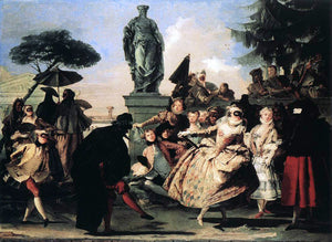  Giovanni Domenico Tiepolo Minuet - Art Print