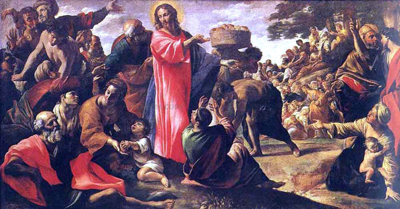  Giovanni Lanfranco Miracle of the Bread and Fish - Art Print