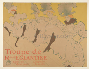  Henri De Toulouse-Lautrec Miss Eglantine Troupe - Art Print