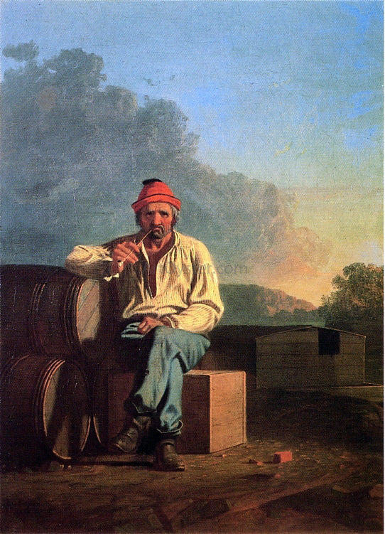  George Caleb Bingham Mississippi Boatman - Art Print