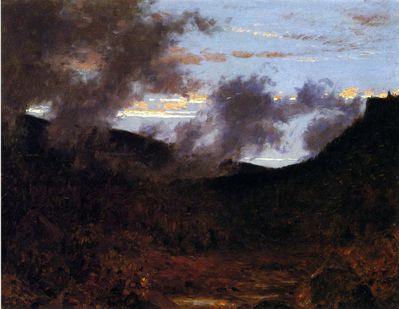  Jervis McEntee Mist Rising near New Paltz - Art Print